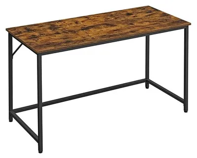 Produktbild von Industrieschreibtisch, höhenverstellbar, Holzoptik, braun/schwarz, 140 x 60 x 75 cm