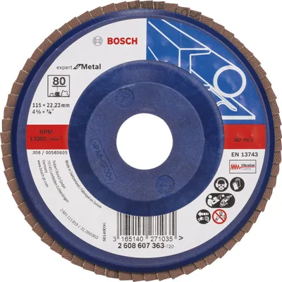 Produktbild von Fächerschleifscheibe X551 Expert for Metal, gerade, 115 mm, 80, Kunststoff