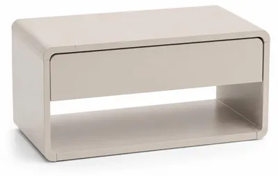 Produktbild von Wand-Nachttisch mit Schublade und Regal, 46 x 25 x 21 cm