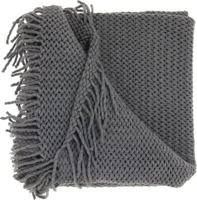 Produktbild von Unique Living – Plaid Kos – 127 x 152 cm – Grau