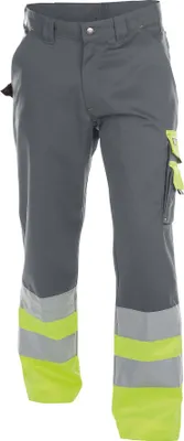 Produktbild von DASSY® Omaha Warnschutzhose ZEMENTGRAU/NEONGELB Gr.54 Länge: MINUS