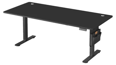 Obrázek produktu pro Výškově nastavitelný psací stůl s paměťovou funkcí | Černá barva | 140 x 60 x 72-120 cm