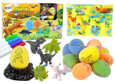 Image de Kit de peinture à l'œuf Dinosaures DIY