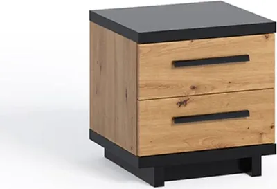 Produktbild von DESIGN MÖBEL Nachttisch INEZ – Nachtschrank mit Schubladen, Nachtkommode, Nachtkonsole, Kommode für Schlafzimmer