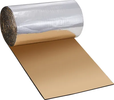 Zdjęcie produktu dla VEVOR Mata izolacyjna do samochodu 3,3m² Mata antyprzebiciowa 419,1x8001mm Izolacja pojazdu Grubość 200mil (5mm) Folia aluminiowa Mata dźwiękochłonna Odporna na ciepło Ochrona przed hałasem Izolacja akustyczna Izolacja akustyczna