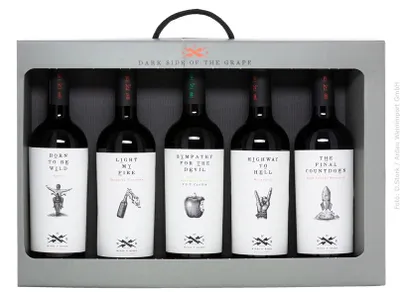 Produktbild von 5x 0,75l - Wines n' Roses - MIX-Paket - Geschenk-Set - Spanien - Rotwein und Weißwein trocken
