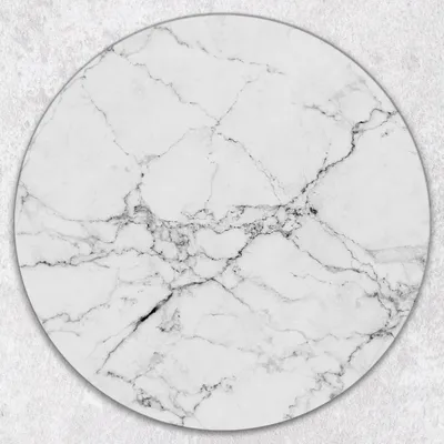 Produktbild von Glas-Herdabdeckplatten Glaskeramikkochfeld-Abdeckung Spritzschutz Glas Runden Schneidebrett fi40 cm - Weisser Marmor