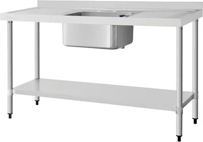 Produktbild von Einzelspüle Doppelabtropffläche 1500x600x900 mm