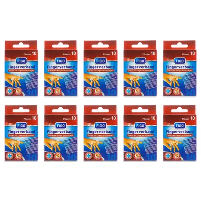 Produktbild von 100 Fingerpflaster, Fingerverband, elastisch, wasserabweisend Pflaster für Finger & Gelenke 12x2 cm.