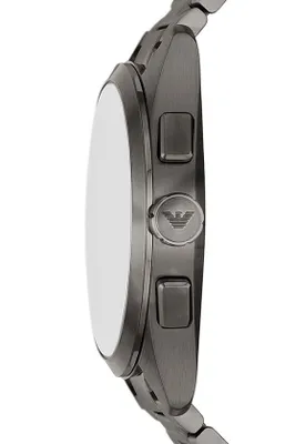 Side view of a men's watch.