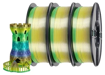 Immagine prodotto di filamento per stampante 3D, materiale ecologico, alta compatibilità, 3 kg Silk Forest