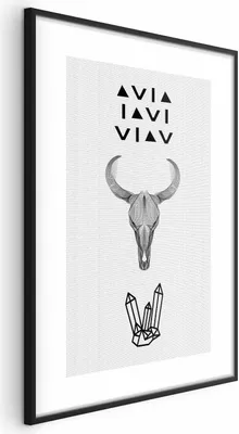 Produktbild von Posterpapier Poster - Animal Skull 40x60 cm Text n-C-0201-ao-a