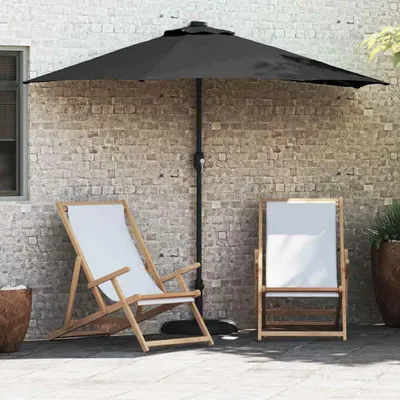 Produktbild von Gartenparasol Schwarz 294 x 150 x 224 cm Stoff