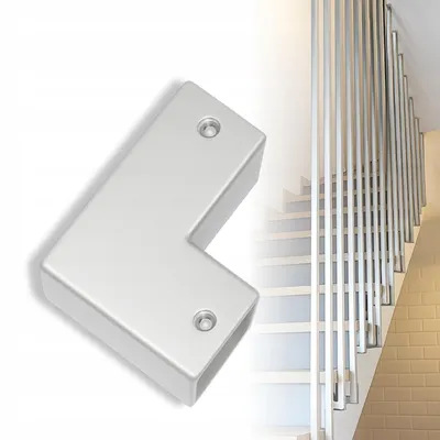 Obrázek produktu pro Držák zábradlí pro čtvercový profil 25 x 25 mm, boční upevnění, stříbrný