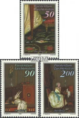 Produktbild von Briefmarken Liechtenstein 1988 Mi 957-959 (kompl.Ausg.) postfrisch Der Brief