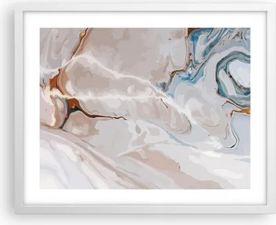 Produktbild von Gerahmtes Poster - Weißer Rahmen - Abstraktion modern - 50x40 cm - Wand Bild - Wanddeko - Wandbilder - Kunstposter - Wandposter - Bilderrahmen - Bilder - Kunstdruck - Wandbild - P2WAA50x40-4050