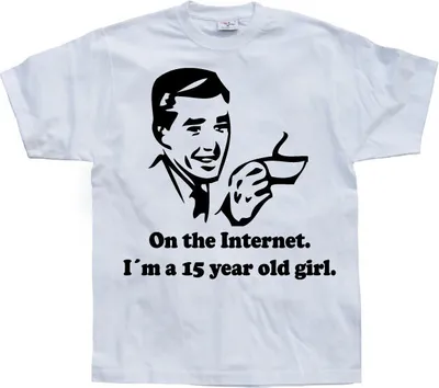 Produktbild von 15 Year Old Girl On The Internet. - X-Large - White