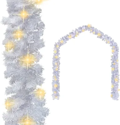 Produktbild von "2026 Promotion" Weihnachtsgirlande mit LED - Weihnachtsdekorationen --Lichtern 10 m Weiß - Weihnachtsgirlanden CC2922