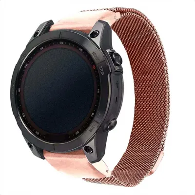 Productafbeelding van imoshion QuickFit® Milanees bandje - Garmin 20 mm aansluiting - Maat L/XL - Rose Gold, AI-gegenereerde afbeelding