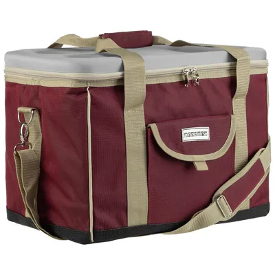 Produktbild von anndora Kühltasche XL 40 Liter isoliert mit Getränkehalter, bordeaux rot