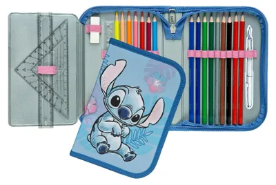 Produktbild von Scooli Lilo & Stitch, Weiches Federmäppchen, Mehrfarbig, Abbildung, Drinnen, Junge/Mädchen, Reißverschluss