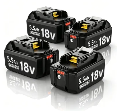 Productafbeelding van 4 x 18V 5.5Ah/5500mAh vervangende accu voor 18V gereedschap