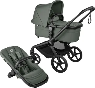 Produktbild von Bugaboo Fox 5 Renew Kinderwagen - Black / Forest Green / Forest Green | Bugaboo