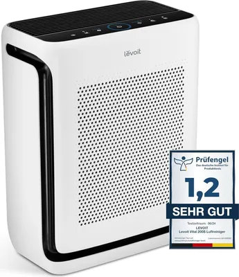 Produktbild von Luftreiniger Allergiker mit Tiermodus, CADR 416m³/h bis 87㎡ Raucherzimmer Wohnung, Dualsensor&Waschbarer Vorfilter, HEPA Luftfilter gegen 99,97%