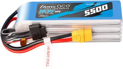 Zdjęcie produktu dla Bateria Gens Ace G-Tech 5500mAh 22.2V 60C 6S1P LIPO ze złączem XT90