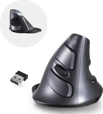 Produktbild von Vertical Wireless Learning Mouse 2.4G Wireless & BT 4.0 Dual Mode, abnehmbare Handballenauflage, wiederaufladbare PC-Maus