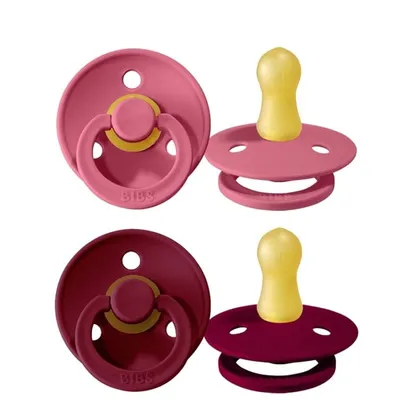 Obrázok produktu pre BIBS cumliky z prirodneho kaucuku 0-6m Coral Ruby