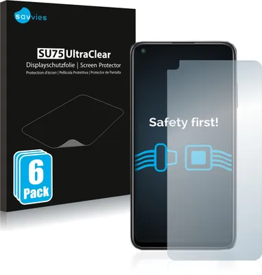 Produktbild von 6x Für Xiaomi Redmi Note 9T 5G Schutzfolie Savvies Displayschutz Display Schutz Folie Klar Transparent