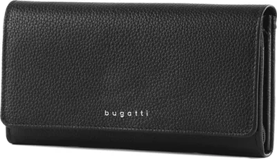 Produktbild von bugatti Geldbörse Linda Wallet With Flap Black schwarz