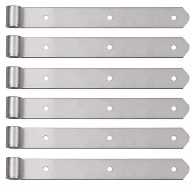 Image de Bande de magasin Alberts 835989, droite, extrémités arrondies, acier inoxydable, rouleau Ø 16 mm, dimensions 300 x 35 mm, lot de 6