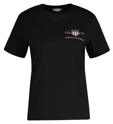 Produktbild von GANT Damen Reg Archive Shield Ss T-Shirt T-Shirt, Schwarz, S