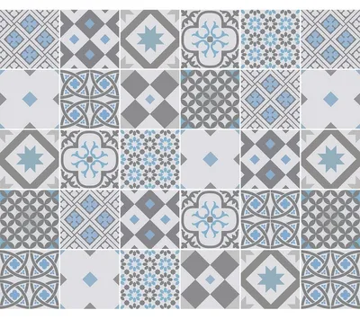 Produktbild von Dekorative Möbelaufkleber – 30 authentische Jericia-Zementfliesen-Möbelaufkleber – 30 Aufkleber 10 x 10 cm