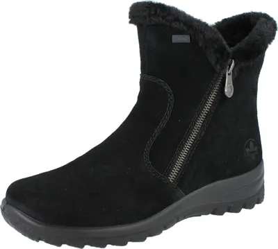 Immagine prodotto di RIEKER stivali corti da donna in pelle scamosciata nera : 40 Numero di scarpe: 40