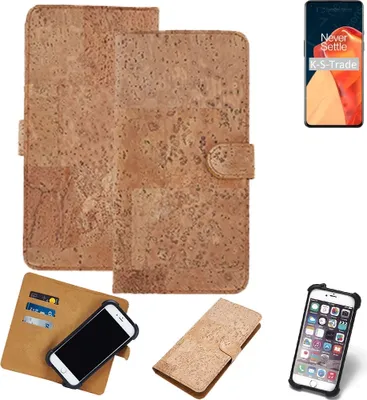 Produktbild von K-S-Trade Hülle kompatibel mit OnePlus 9  Kork Handyhülle Cover  Schutzhülle TPU Case Bumper in Hellbraun, (1x)