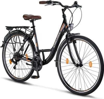 Obrázok produktu pre Chillaxx Bike Strada Premium City Bike 24, 26, 28 palcov - bicykel pre dievčatá, chlapcov, mužov a ženy - 21 rýchlostí - holandský mestský bicykel