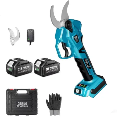 Image de Scie sauteuse sans fil - Diamètre de coupe : 40 mm - Moteur sans balais - 2 batteries de 4,0 Ah - Compatible 18 V - Chargeur européen