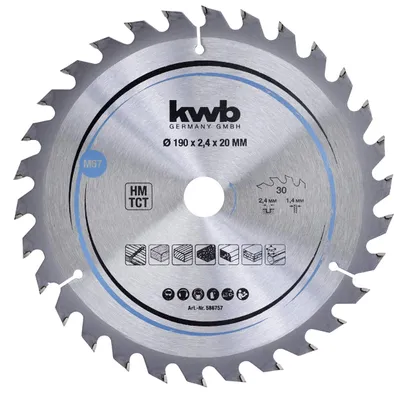 Immagine prodotto di kwb 586757 Lama circolare in metallo duro 190 x 20 mm 1 pz