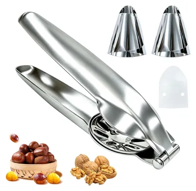 Kastanienschneider aus Edelstahl, 2-in-1 Maroni-Schneider