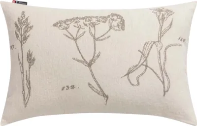 Produktbild von David Fussenegger Kissenhülle Nova 'Herbarium' 40 x 60 cm Rohweiß