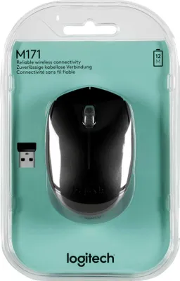 Immagine prodotto di Logitech M171 - Mouse - per destri e mancini - senza fili - 2,4 GHz - ricevitore wireless (USB)