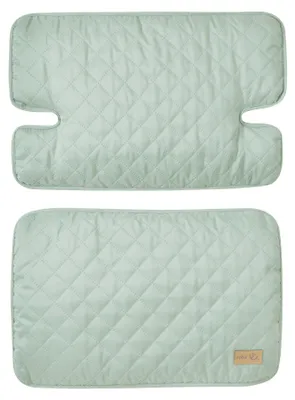 Produktbild von roba Sitzverkleinerer 2-teilig 'roba Style' - Zubehör für Hochstuhl 'Nature Up' - Sitzkissen abwischbar & gepolstert - Ab 6 Monaten - Frosty green