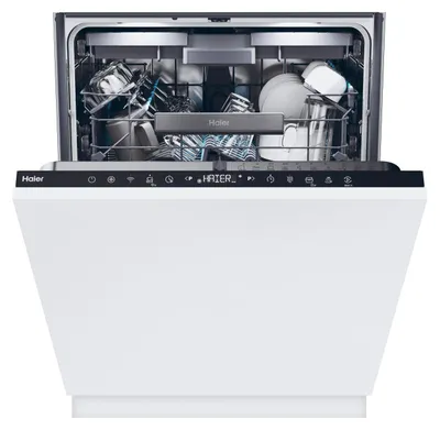 Produktbild von Haier Washlens Plus XI 6B0S3FSB, Voll integriert, Standardgröße (60 cm), Weiß, Berührung, LED, höher