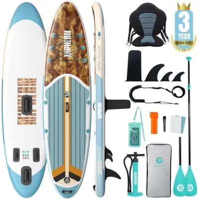 Zdjęcie produktu dla Deska SUP z siedziskiem i akcesoriami, nadmuchiwana deska do paddleboardingu o długości 320 cm, przeznaczona dla 2 osób