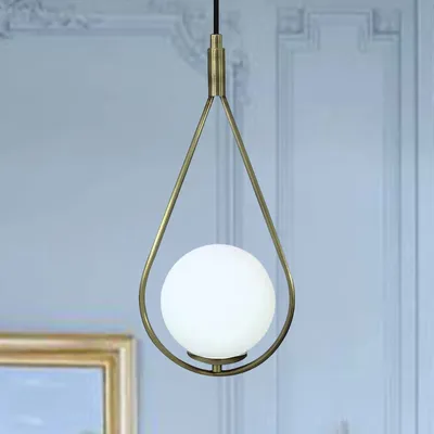Produktbild von Hängelampe Vintage Glas I Waterfor I Cupferfarbe Pendelleuchte Metall Lampe