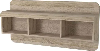 Produktbild von Hängeregal / Wandregal Gabes 03, Farbe: Eiche Sonoma - 56 x 120 x 25 cm (H x B x T)