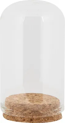 Produktbild von Clayre &amp; Eef Sklenený zvon Ø5x8cm Priehľadný s korkovým dnom Dekoratívny zvon
